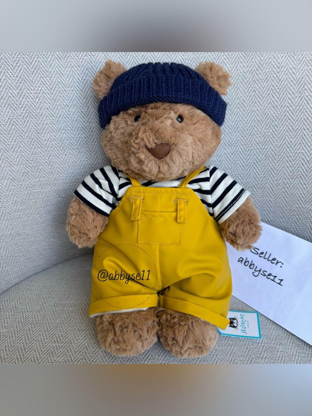 Jellycat Bartholomew Bear Seafarer Outfit - Authentic - BNWT - Fast Ship